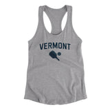 Vermont Pickleball Women's Racerback Tank-Heather Grey-Allegiant Goods Co. Vintage Sports Apparel