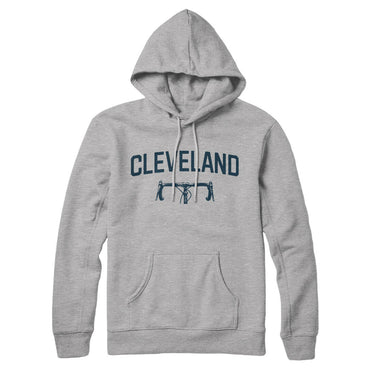 Cleveland Cycling Hoodie-Heather Grey-Allegiant Goods Co. Vintage Sports Apparel