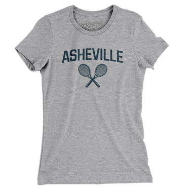 Asheville Tennis Women's T-Shirt-Heather Grey-Allegiant Goods Co. Vintage Sports Apparel