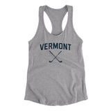 Vermont Golf Women's Racerback Tank-Heather Grey-Allegiant Goods Co. Vintage Sports Apparel