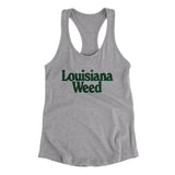 Louisiana Weed Women's Racerback Tank-Allegiant Goods Co. Vintage Sports Apparel