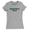 South Dakota Weed Women's T-Shirt-Heather Grey-Allegiant Goods Co. Vintage Sports Apparel