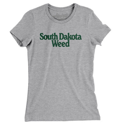 South Dakota Weed Women's T-Shirt-Heather Grey-Allegiant Goods Co. Vintage Sports Apparel