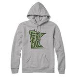 Minnesota Golf Course Hoodie-Heather Grey-Allegiant Goods Co. Vintage Sports Apparel