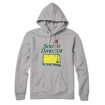 South Dakota Golf Hoodie-Heather Grey-Allegiant Goods Co. Vintage Sports Apparel
