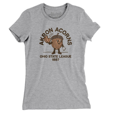 Akron Acorns Baseball Women's T-Shirt-Allegiant Goods Co. Vintage Sports Apparel