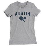 Austin Pickleball Women's T-Shirt-Heather Grey-Allegiant Goods Co. Vintage Sports Apparel