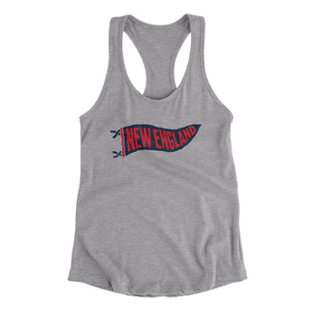 New England Pennant Women's Racerback Tank-Allegiant Goods Co. Vintage Sports Apparel