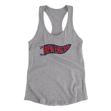 New England Pennant Women's Racerback Tank-Allegiant Goods Co. Vintage Sports Apparel