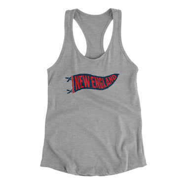New England Pennant Women's Racerback Tank-Allegiant Goods Co. Vintage Sports Apparel