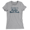 I've Been To Acadia National Park Women's T-Shirt-Heather Grey-Allegiant Goods Co. Vintage Sports Apparel