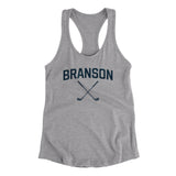 Branson Golf Women's Racerback Tank-Heather Grey-Allegiant Goods Co. Vintage Sports Apparel