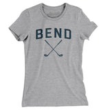 Bend Golf Women's T-Shirt-Heather Grey-Allegiant Goods Co. Vintage Sports Apparel