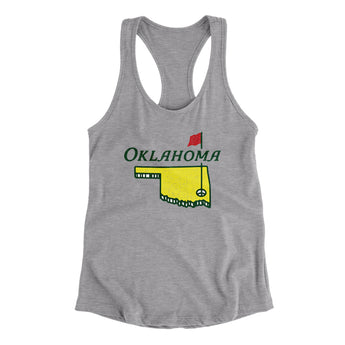Oklahoma Golf Women's Racerback Tank-Allegiant Goods Co. Vintage Sports Apparel