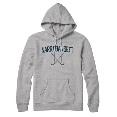 Narragansett Golf Hoodie-Heather Grey-Allegiant Goods Co. Vintage Sports Apparel