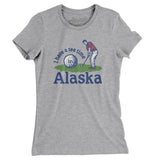 I Have A Tee Time In Alaska Women's T-Shirt-Heather Grey-Allegiant Goods Co. Vintage Sports Apparel