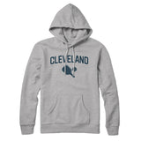 Cleveland Pickleball Hoodie-Heather Grey-Allegiant Goods Co. Vintage Sports Apparel