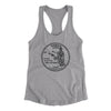 Hawaii State Quarter Women's Racerback Tank-Heather Grey-Allegiant Goods Co. Vintage Sports Apparel