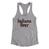 Indiana Beer Women's Racerback Tank-Heather Grey-Allegiant Goods Co. Vintage Sports Apparel