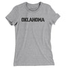 Oklahoma Military Stencil Women's T-Shirt-Heather Grey-Allegiant Goods Co. Vintage Sports Apparel