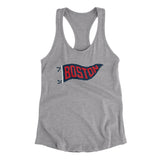 Boston Pennant Women's Racerback Tank-Allegiant Goods Co. Vintage Sports Apparel