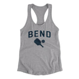 Bend Pickleball Women's Racerback Tank-Heather Grey-Allegiant Goods Co. Vintage Sports Apparel