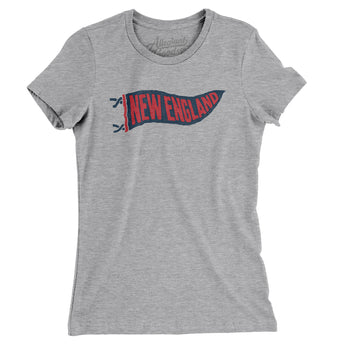 New England Pennant Women's T-Shirt-Allegiant Goods Co. Vintage Sports Apparel