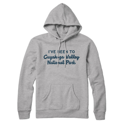 I've Been To Cuyahoga Valley National Park Hoodie-Heather Grey-Allegiant Goods Co. Vintage Sports Apparel