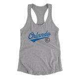 Orlando Vintage Script Women's Racerback Tank-Allegiant Goods Co. Vintage Sports Apparel