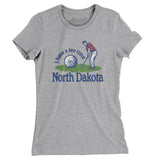 I Have A Tee Time In North Dakota Women's T-Shirt-Heather Grey-Allegiant Goods Co. Vintage Sports Apparel
