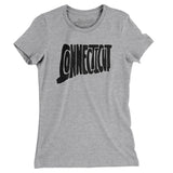 Connecticut State Shape Text Women's T-Shirt-Allegiant Goods Co. Vintage Sports Apparel