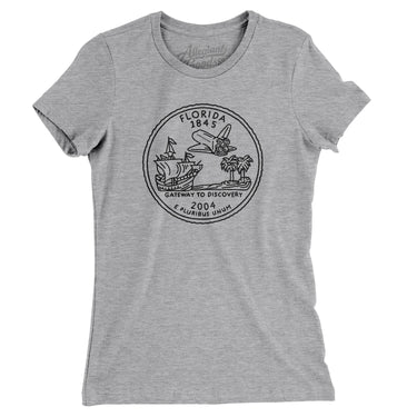 Florida State Quarter Women's T-Shirt-Allegiant Goods Co. Vintage Sports Apparel