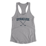 Syracuse Golf Women's Racerback Tank-Heather Grey-Allegiant Goods Co. Vintage Sports Apparel