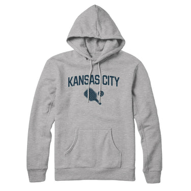 Kansas City Pickleball Hoodie-Heather Grey-Allegiant Goods Co. Vintage Sports Apparel