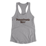 Pennsylvania Beer Women's Racerback Tank-Heather Grey-Allegiant Goods Co. Vintage Sports Apparel
