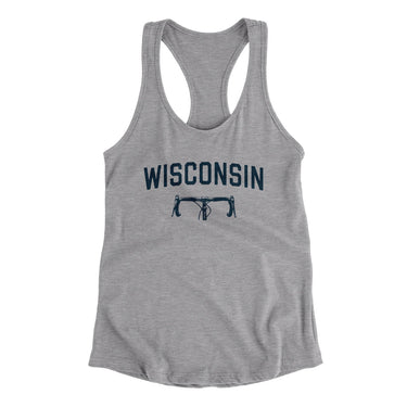 Wisconsin Cycling in Heather Grey Color