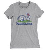 I Have A Tee Time In Massachusetts Women's T-Shirt-Heather Grey-Allegiant Goods Co. Vintage Sports Apparel