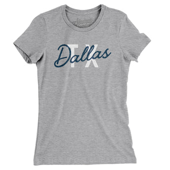 Dallas Tx Overprinted Women's T-Shirt-Allegiant Goods Co. Vintage Sports Apparel