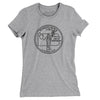 Pennsylvania State Quarter Women's T-Shirt-Heather Grey-Allegiant Goods Co. Vintage Sports Apparel