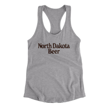 North Dakota Beer Women's Racerback Tank-Allegiant Goods Co. Vintage Sports Apparel