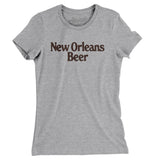 New Orleans Beer Women's T-Shirt-Heather Grey-Allegiant Goods Co. Vintage Sports Apparel
