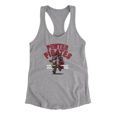 Pewter Pirates Women's Racerback Tank-Allegiant Goods Co. Vintage Sports Apparel