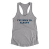 I've Been To Albany Women's Racerback Tank-Heather Grey-Allegiant Goods Co. Vintage Sports Apparel