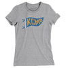 Kcmo Pennant Women's T-Shirt-Heather Grey-Allegiant Goods Co. Vintage Sports Apparel