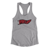 Portland Pennant Women's Racerback Tank-Allegiant Goods Co. Vintage Sports Apparel