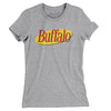 Buffalo Seinfeld Women's T-Shirt-Heather Grey-Allegiant Goods Co. Vintage Sports Apparel