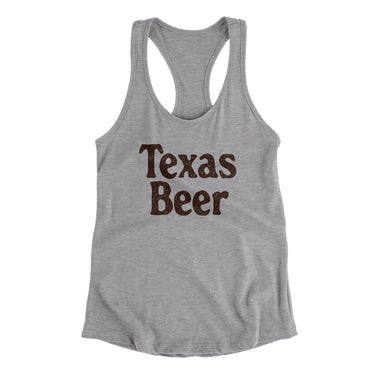 Texas Beer Women's Racerback Tank-Allegiant Goods Co. Vintage Sports Apparel