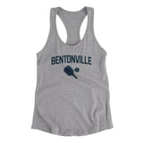 Bentonville Pickleball Women's Racerback Tank-Heather Grey-Allegiant Goods Co. Vintage Sports Apparel