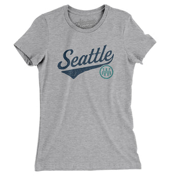 Seattle Vintage Script Women's T-Shirt-Allegiant Goods Co. Vintage Sports Apparel