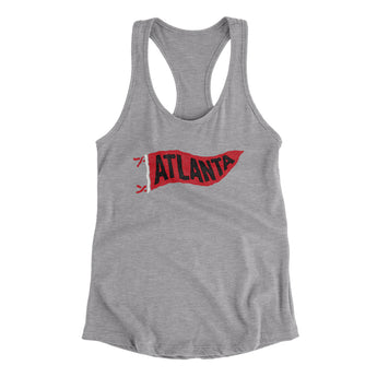 Atlanta Pennant Women's Racerback Tank-Allegiant Goods Co. Vintage Sports Apparel